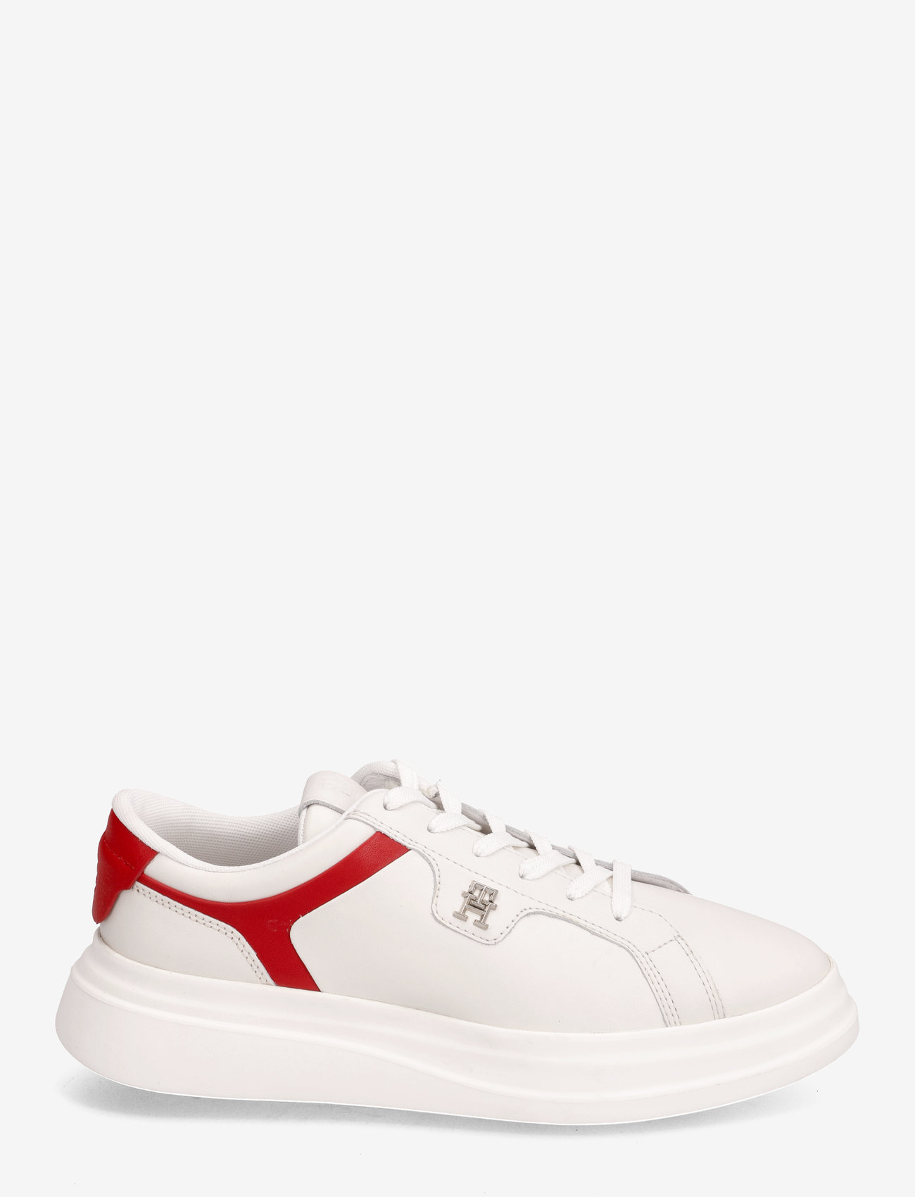Tommy Hilfiger - POINTY COURT SNEAKER - naised - ecru/fierce red - 1