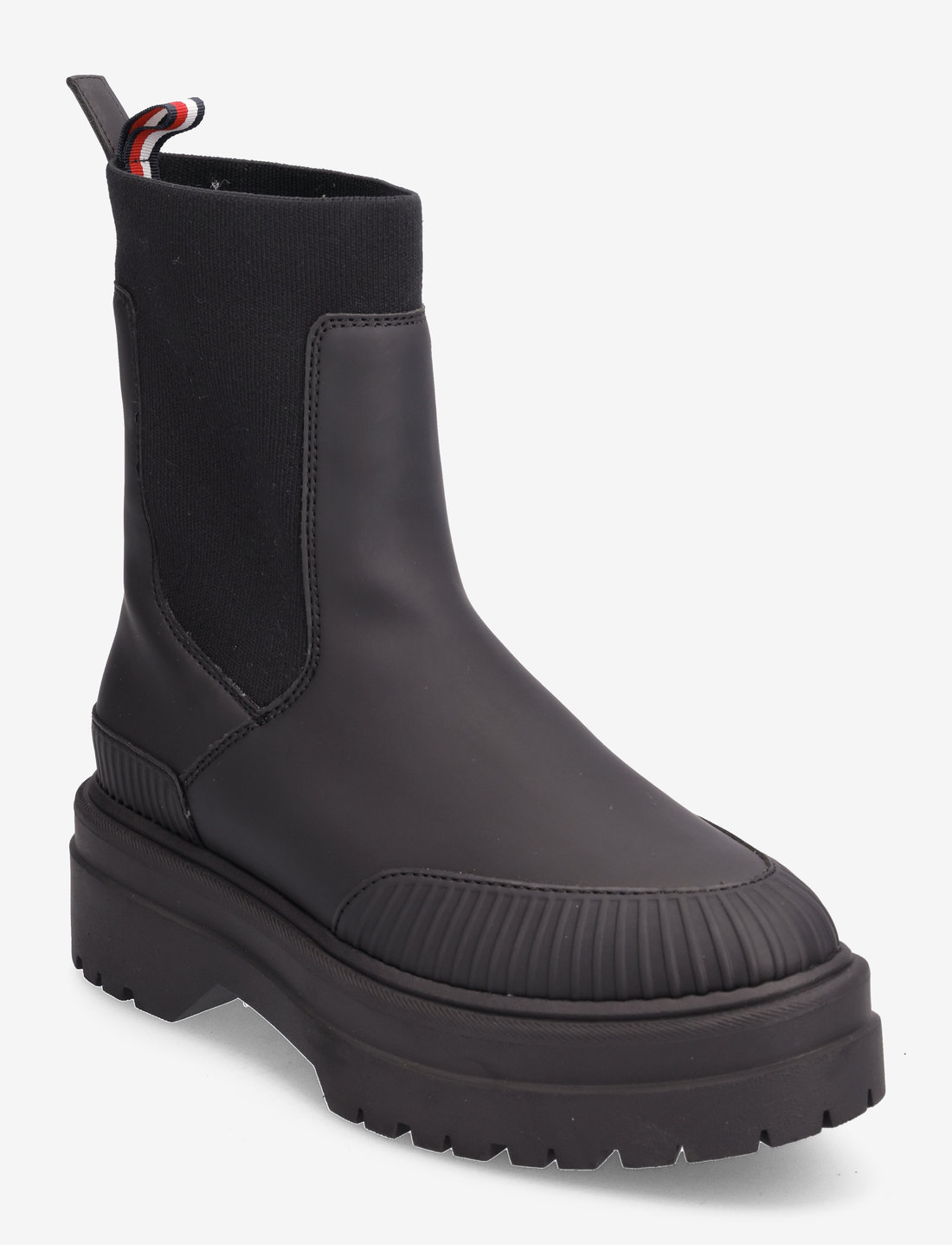 Tommy Hilfiger Feminine Rubberized Thermo Boot Flat ankle boots Boozt