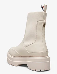 Tommy Hilfiger - FEMININE RUBBERIZED THERMO BOOT - flade ankelstøvler - cashmere creme - 2