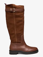 Tommy Hilfiger - CASUAL ESSENTIAL BELT LONGBOOT - kniehohe stiefel - natural cognac - 1