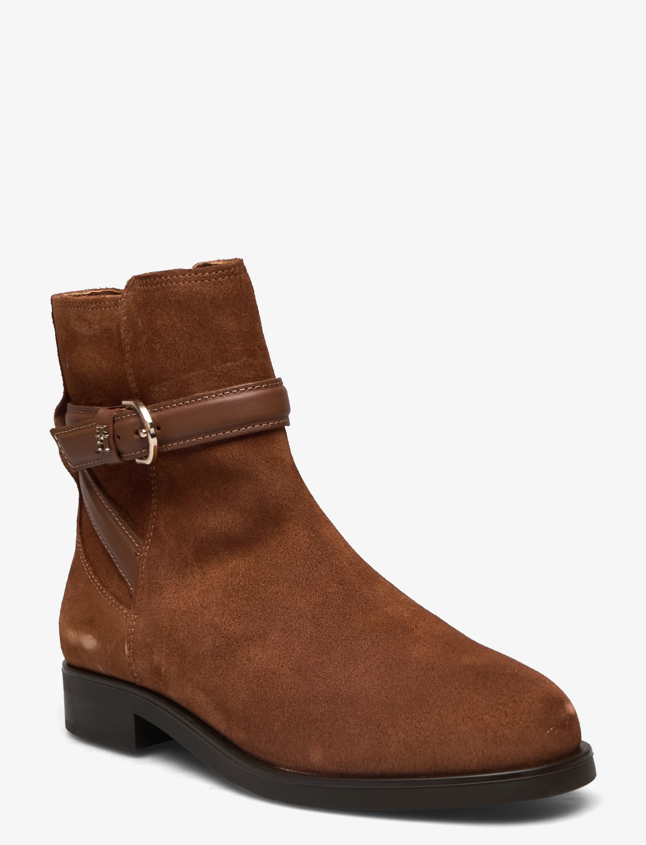 Tommy Hilfiger - ELEVATED ESSENT BOOT THERMO SDE - tasapohjaiset nilkkurit - natural cognac - 0