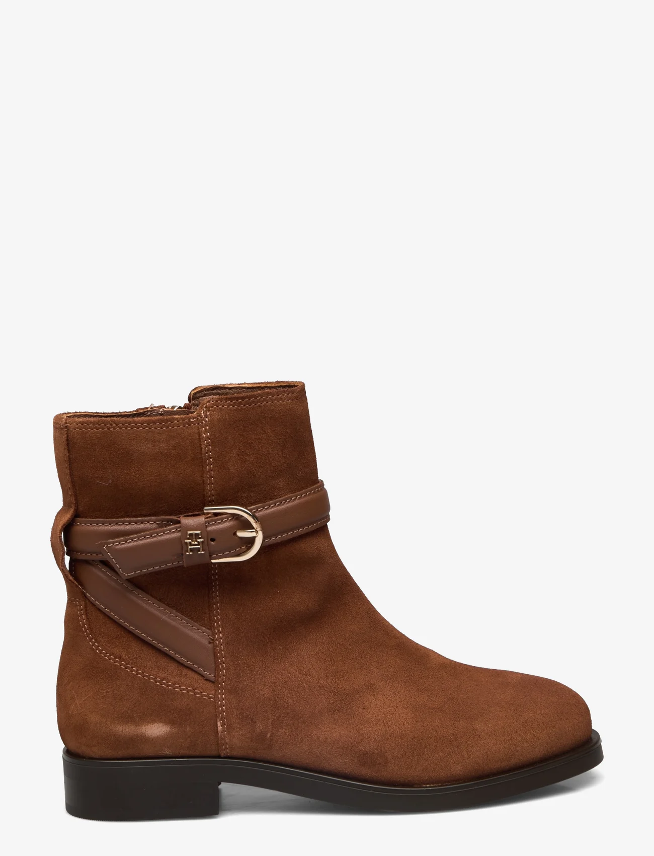 Tommy Hilfiger - ELEVATED ESSENT BOOT THERMO SDE - flache stiefeletten - natural cognac - 1