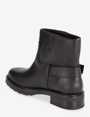 Tommy Hilfiger - TH MONOCHROMATIC BIKERBOOT - flat ankle boots - black - 2