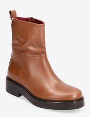 COOL ELEVATED ANKLE BOOTIE - NATURAL COGNAC