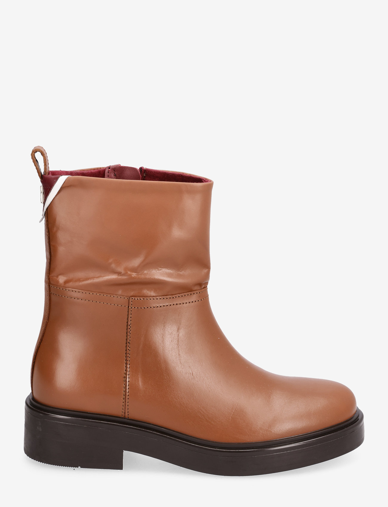 Tommy Hilfiger - COOL ELEVATED ANKLE BOOTIE - tasapohjaiset nilkkurit - natural cognac - 1