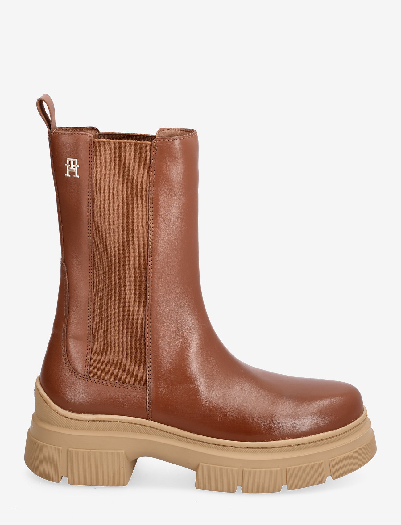 Tommy Hilfiger - ESSENTIAL LEATHER CHELSEA BOOT - chelsea-saapad - natural cognac - 1