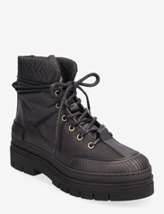 Tommy Hilfiger - TH MONOGRAM OUTDOOR BOOT - Šņorējami zābaki - black - 0