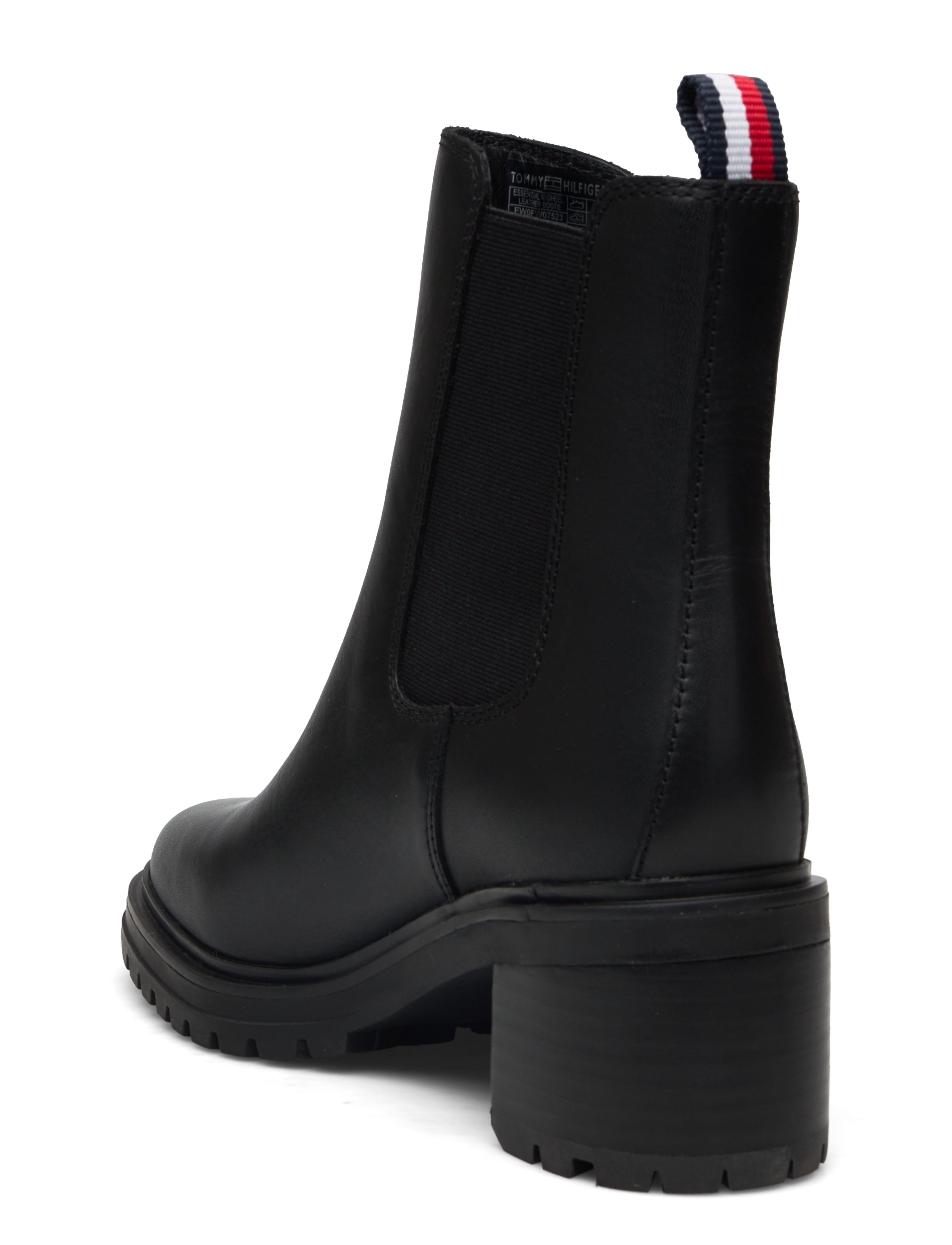 Tommy Hilfiger - ESSENTIAL MIDHEEL LEATHER BOOTIE - black - 2