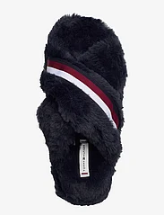 Tommy Hilfiger - FUR CROSS STRAP HOME SLIPPER - lowest prices - space blue - 3