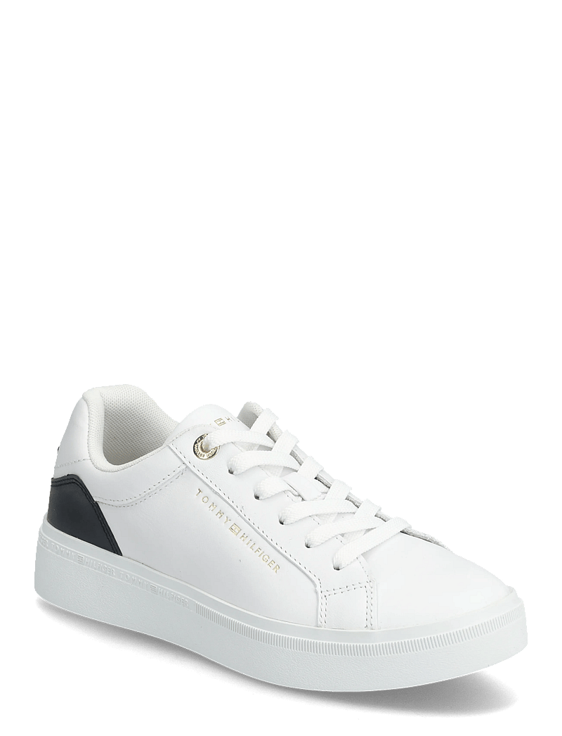 Tommy Hilfiger - ELEVATED ESSENTIAL COURT SNEAKER - konfirmationstøj - white - 0