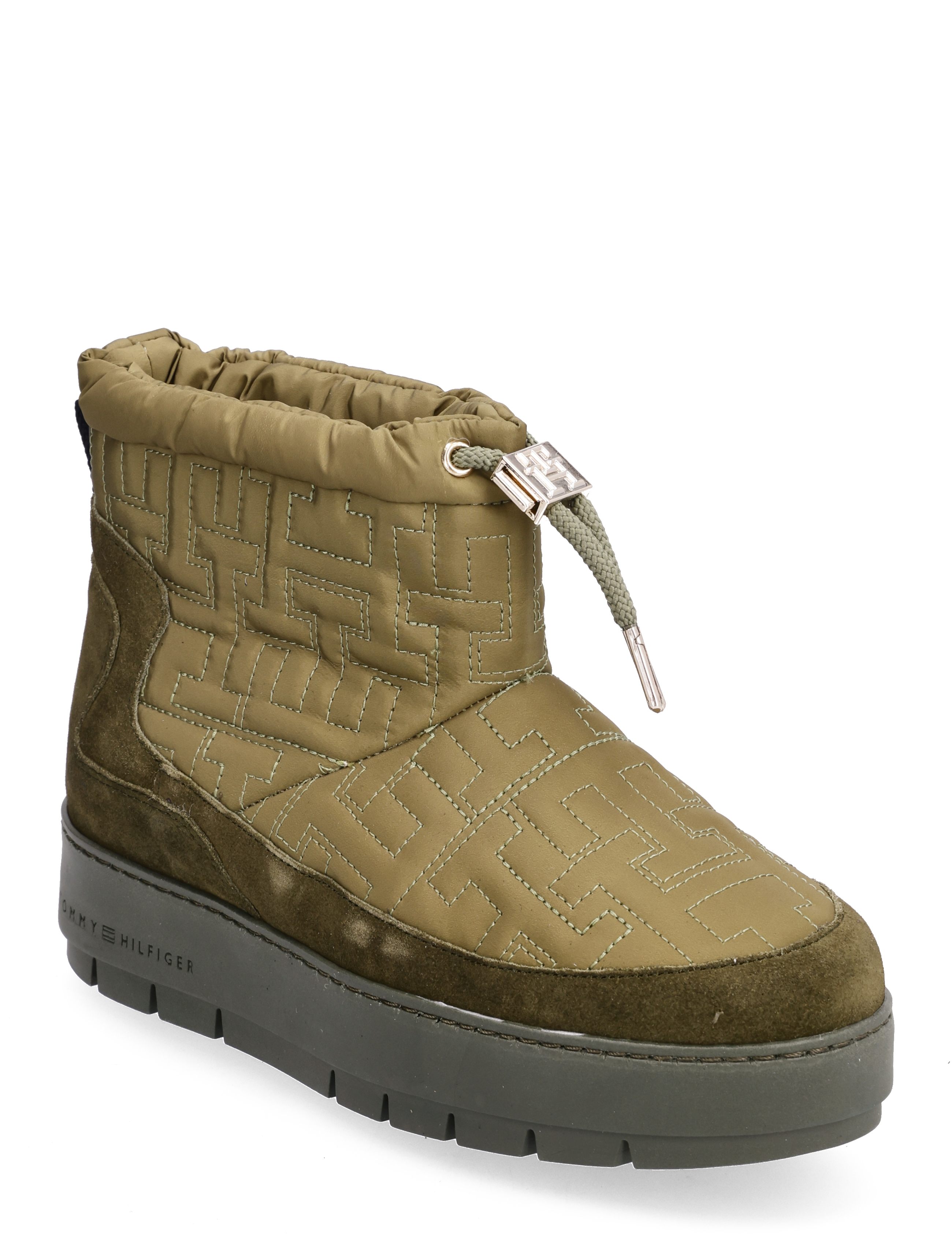 TOMMY MONOGRAM SNOWBOOT - PUTTING GREEN