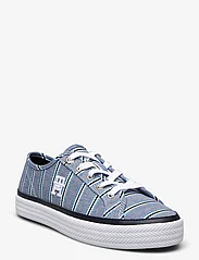 Tommy Hilfiger - VULC CANVAS SNEAKER SHIRTING - sneakers - shirting space blue - 0