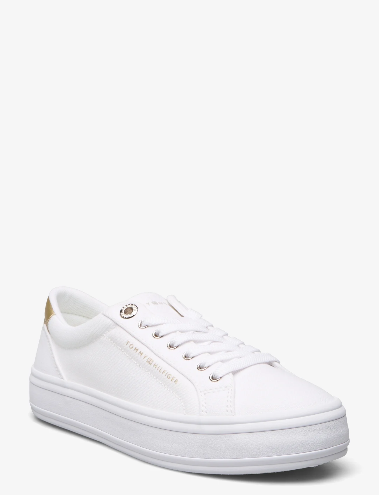 Tommy Hilfiger - ESSENTIAL VULC CANVAS SNEAKER - lave sneakers - white - 0