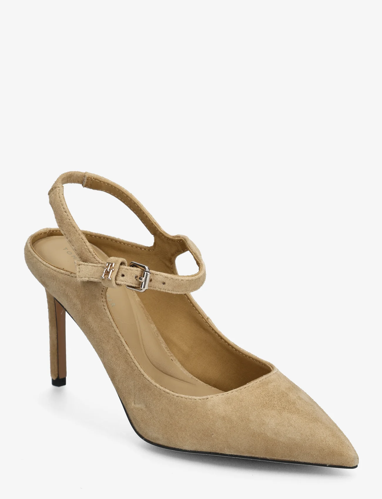 Tommy Hilfiger - TH POINTY STRAP HEEL - juhlamuotia outlet-hintaan - classic khaki - 0