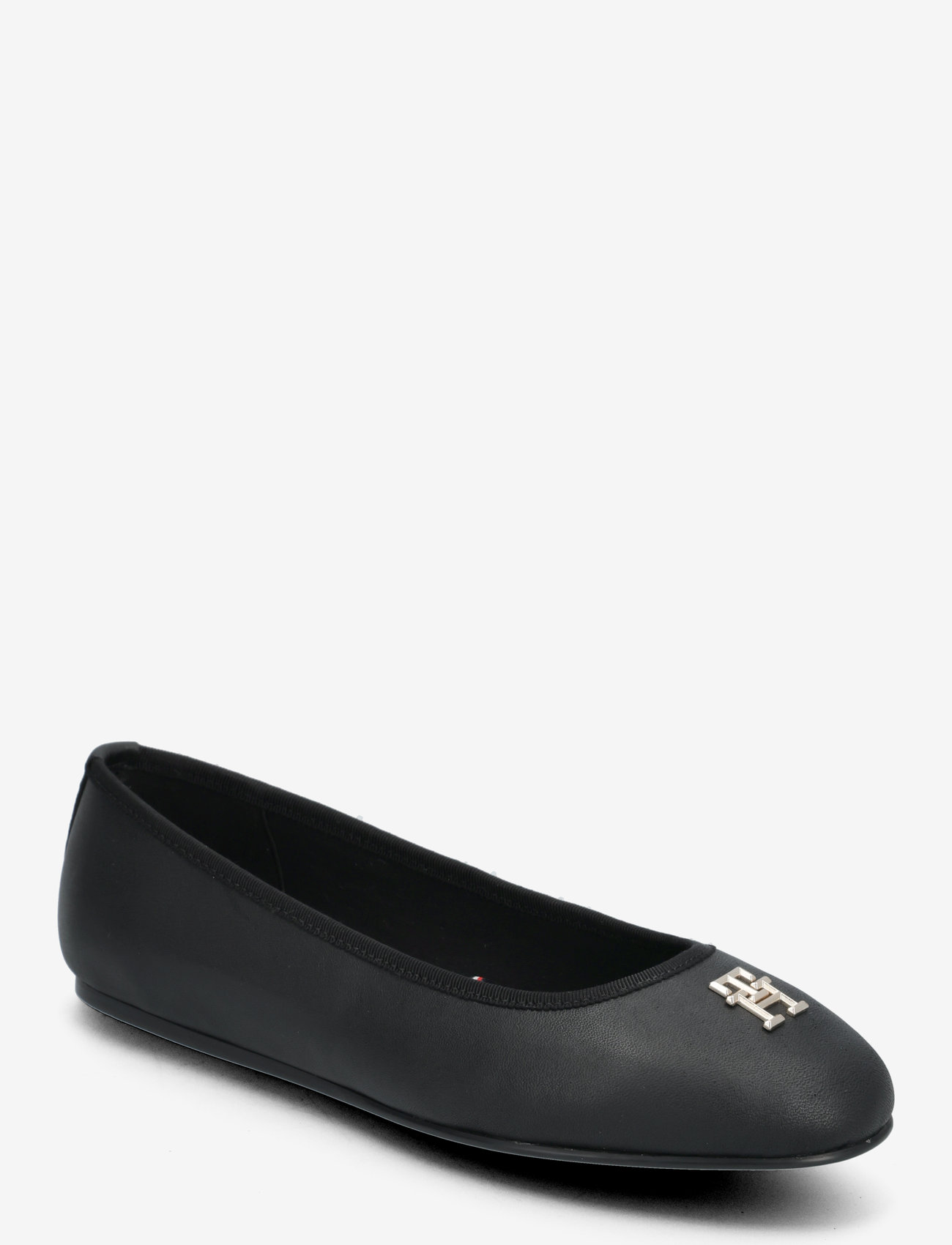 Tommy Hilfiger - TH LEATHER BALLERINA - juhlamuotia outlet-hintaan - black - 0