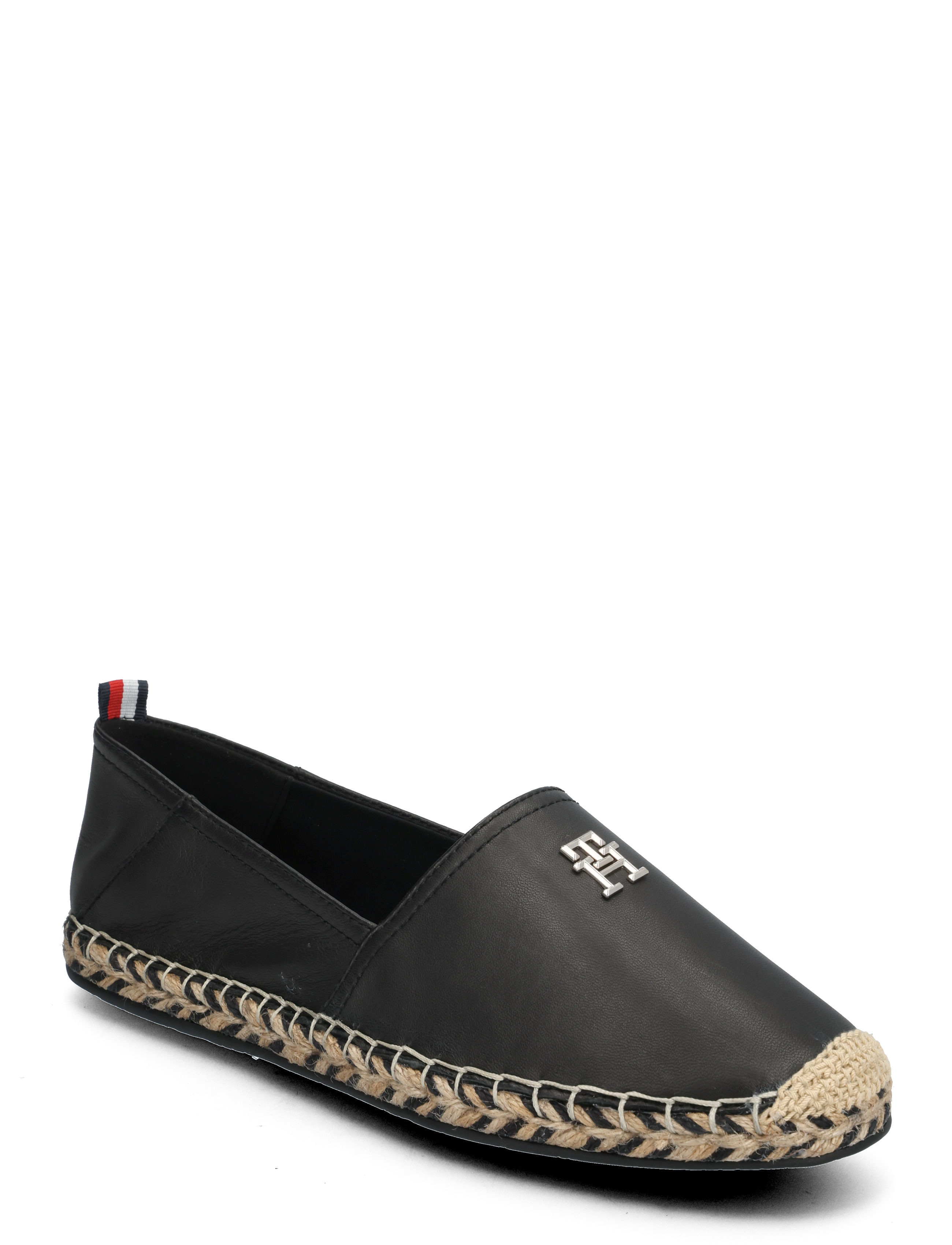 TH LEATHER FLAT ESPADRILLE