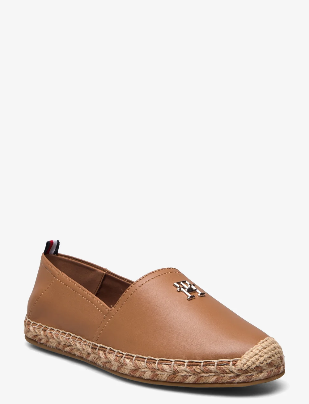 Leather 2025 flat espadrilles