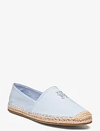 EMBROIDERED FLAT ESPADRILLE - BREEZY BLUE