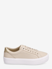 Tommy Hilfiger - ESSENTIAL VULC LEATHER SNEAKER - låga sneakers - white clay - 1