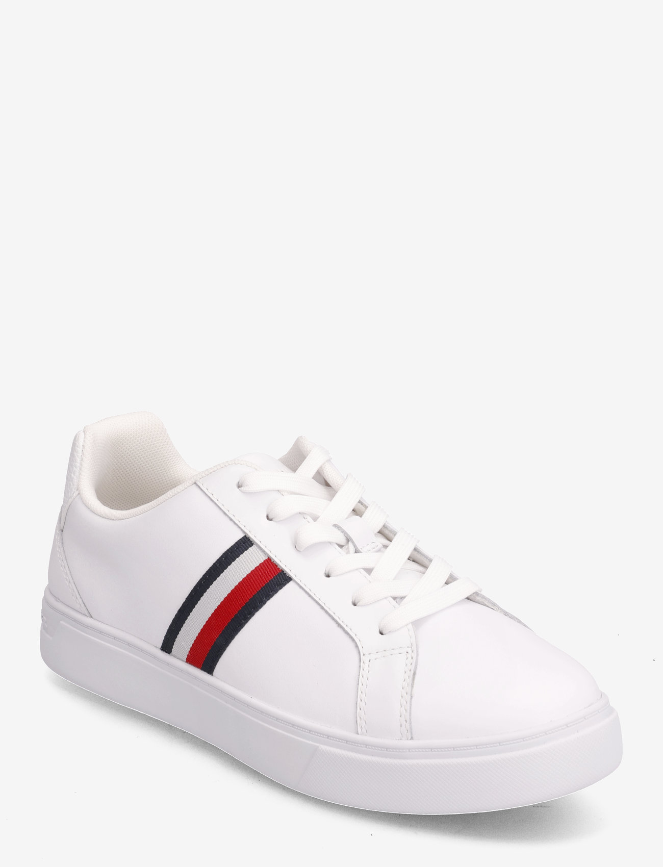 Tommy Hilfiger - ESSENTIAL COURT SNEAKER STRIPES - niedrige sneakers - white - 0