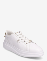 Tommy Hilfiger - POINTY COURT SNEAKER HARDWARE - sportiska stila apavi ar pazeminātu potītes daļu - white/gold - 0