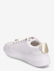 Tommy Hilfiger - POINTY COURT SNEAKER HARDWARE - sportiska stila apavi ar pazeminātu potītes daļu - white/gold - 2