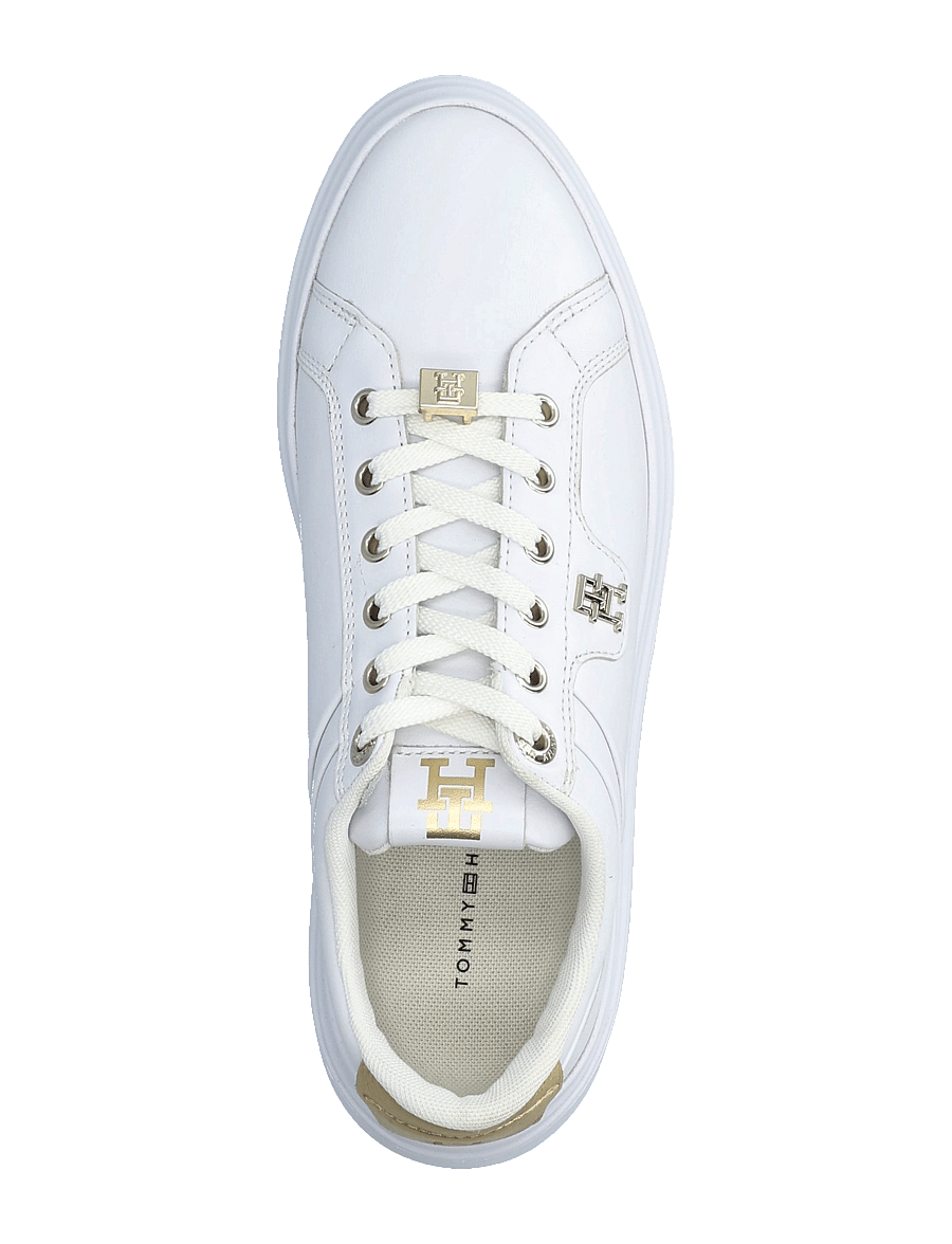 Tommy Hilfiger - POINTY COURT SNEAKER HARDWARE - white/gold - 3