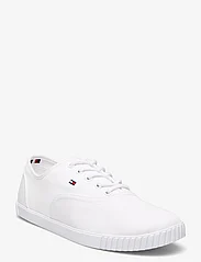 Tommy Hilfiger - CANVAS LACE UP SNEAKER - låga sneakers - white - 0