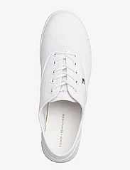 Tommy Hilfiger - CANVAS LACE UP SNEAKER - low top sneakers - white - 3