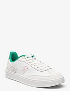 TH HERITAGE COURT SNEAKER - WHITE/OLYMPIC GREEN