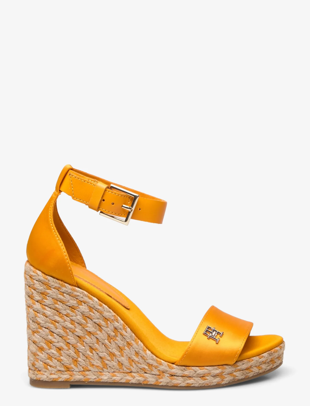 Tommy Hilfiger - COLORFUL HIGH WEDGE SATIN SANDAL - peoriided outlet-hindadega - rich ochre - 1