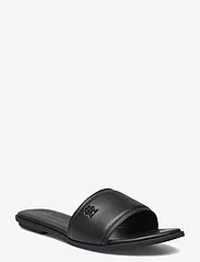 Tommy Hilfiger - POP COLOR MULE SANDAL - buty z odkrytą piętą na płaskim obcasie - black - 0