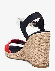Tommy Hilfiger - STRIPES WEDGE SANDAL - juhlamuotia outlet-hintaan - red white blue - 2