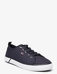 Tommy Hilfiger - VULC CANVAS SNEAKER - sneakers - space blue - 0