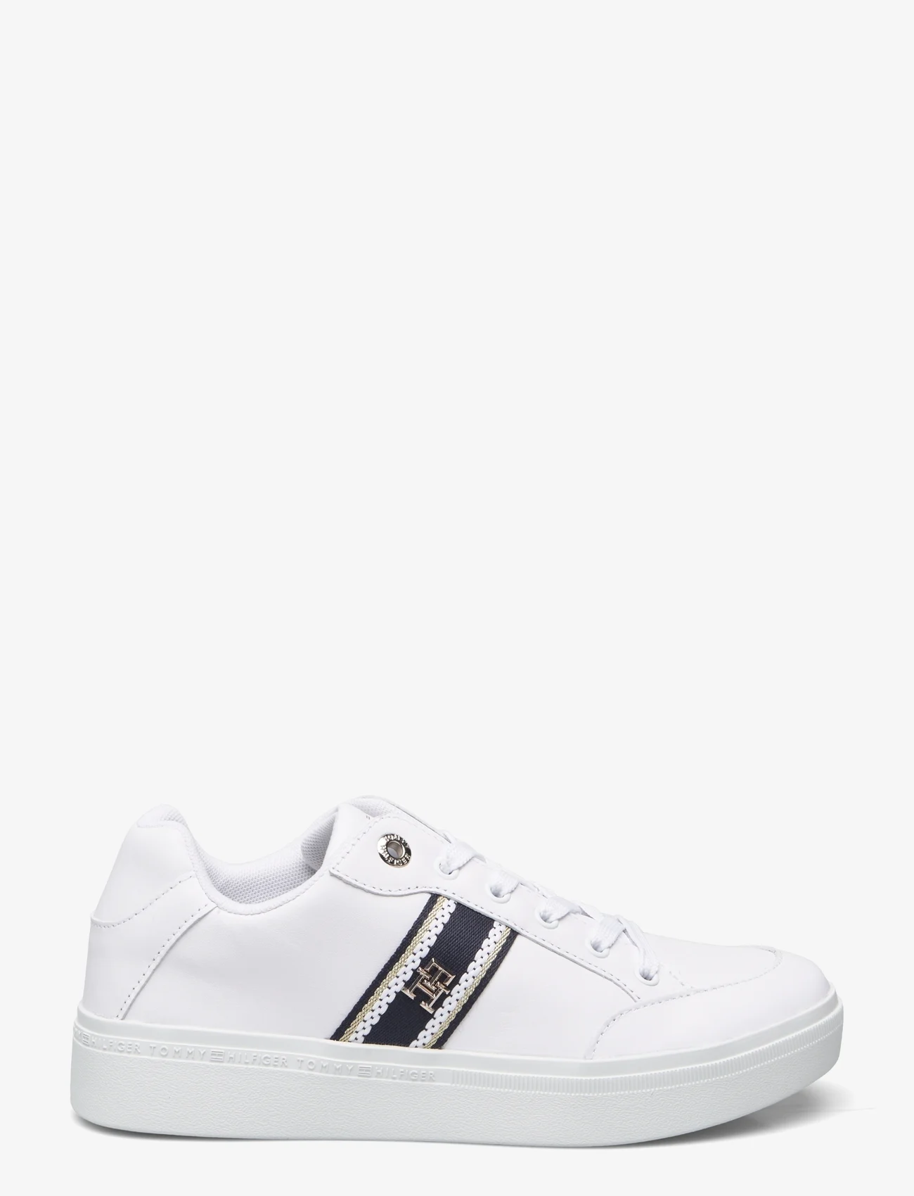 Tommy Hilfiger - WEBBING COURT SNEAKER - lave sneakers - white - 1