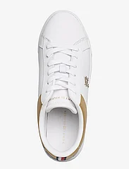Tommy Hilfiger - TH PLATFORM COURT SNEAKER GLD - niedrige sneakers - white/gold - 2