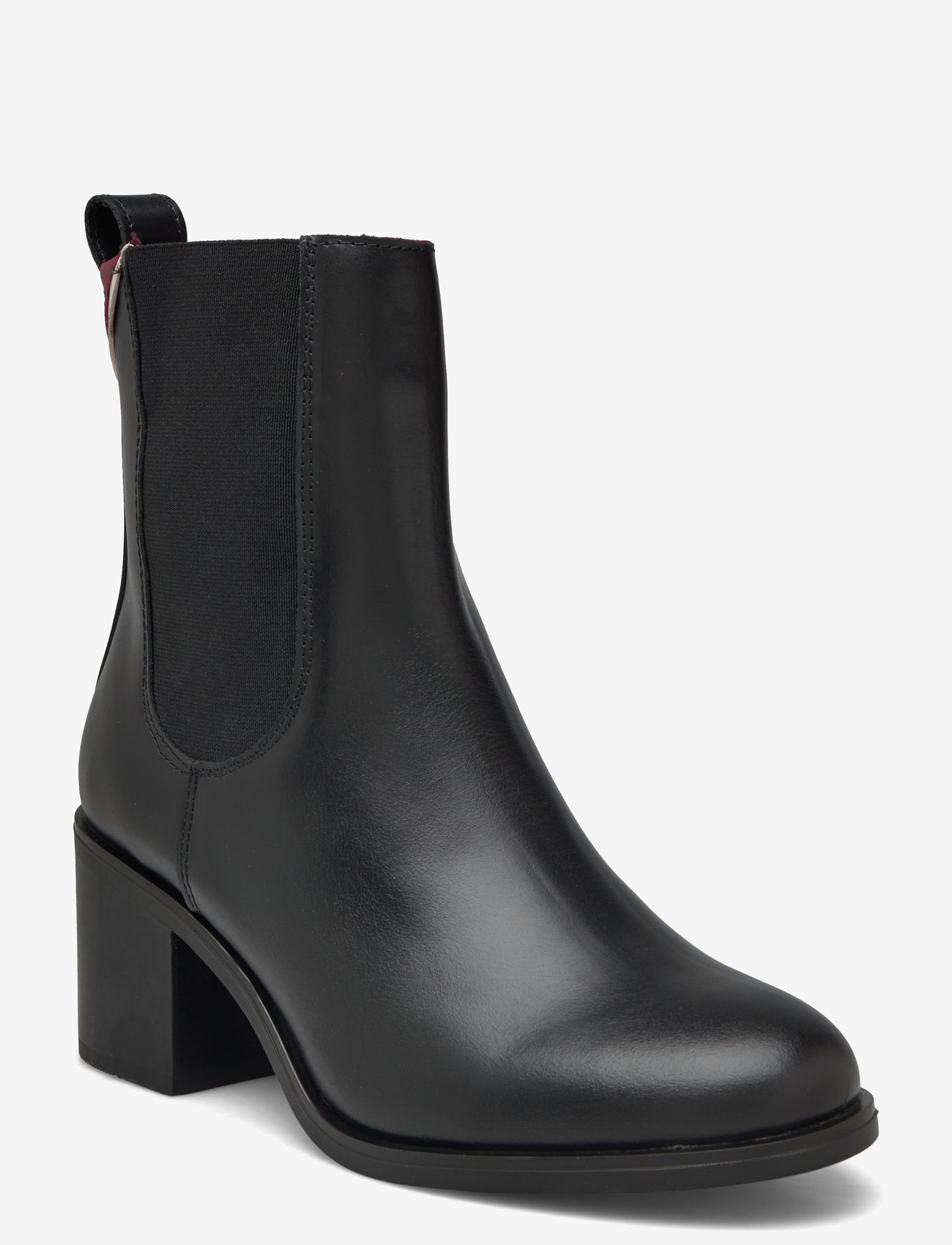 Tommy Hilfiger Premium Leather Mid Heel Bootie
