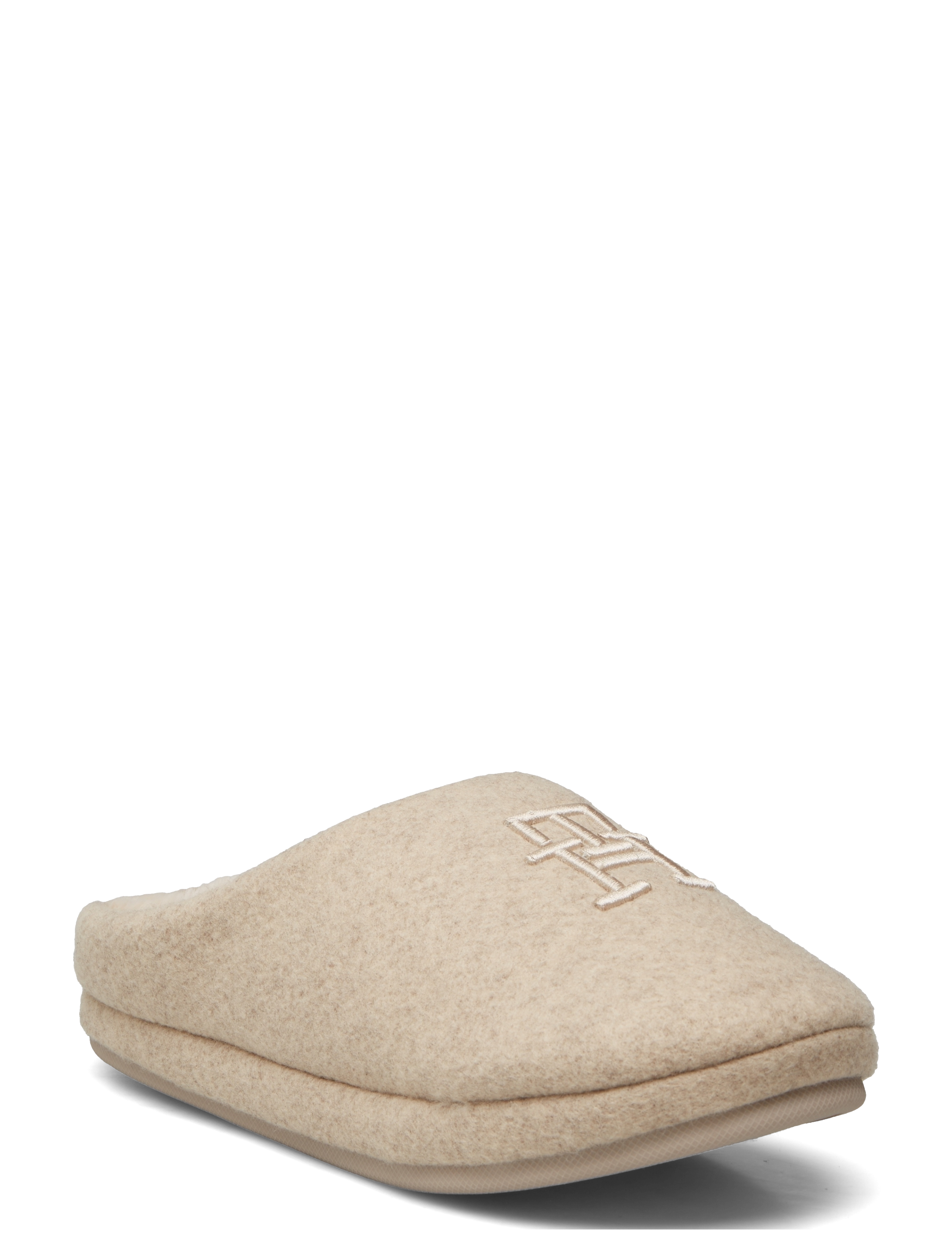 Tommy Hilfiger Th Embroidered Basics Slipper, 38 x 37, Schuhe, Beige - Slippers, Frauen