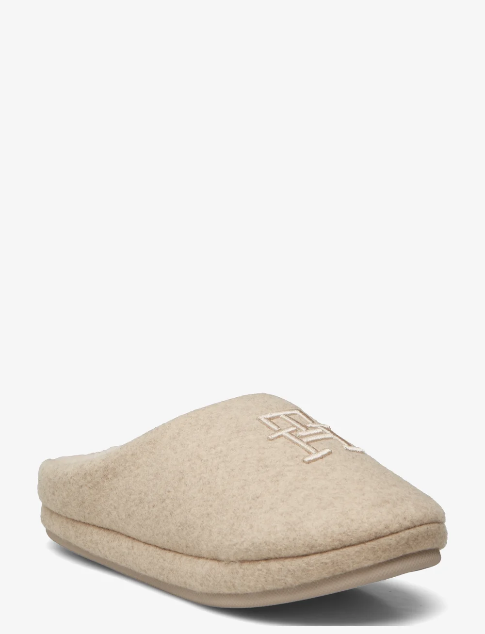 Tommy Hilfiger - TH EMBROIDERED BASICS SLIPPER - hverdags stil - beige heather - 0