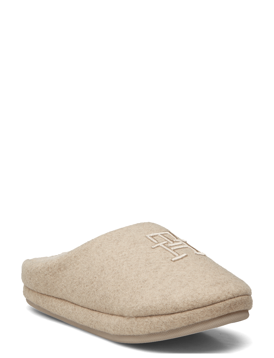 Tommy Hilfiger - TH EMBROIDERED BASICS SLIPPER - alltags-style - beige heather - 0