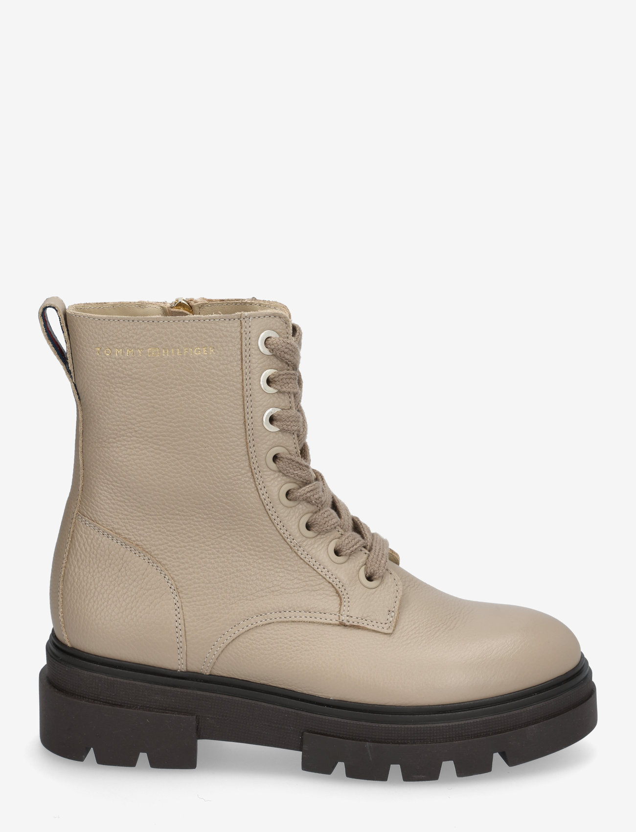 Tommy Hilfiger - BICOLOR LEATHER LACE-UP - laced boots - beige - 1