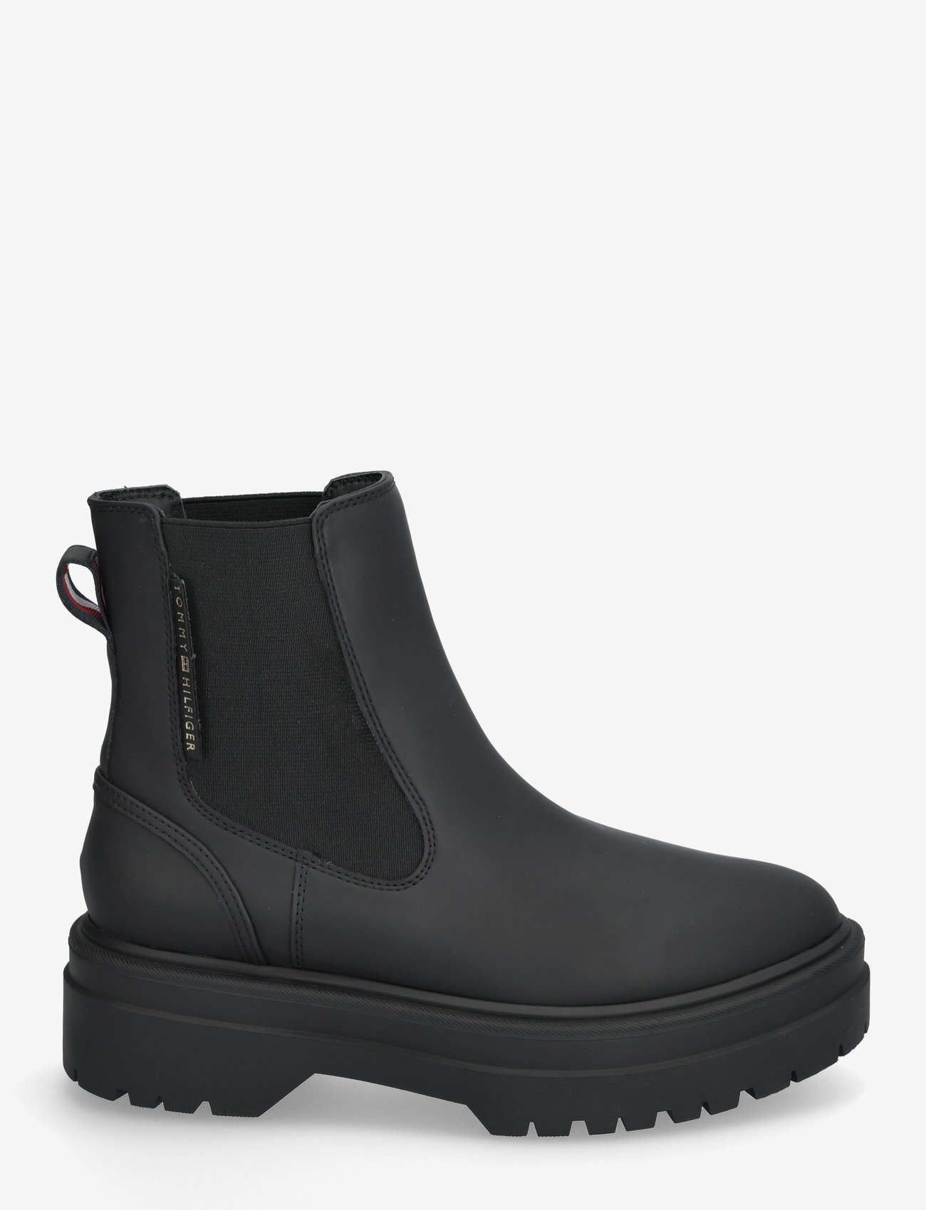 Tommy Hilfiger - RUBBERISED CHELSEA TL - platta ankelboots - black - 1