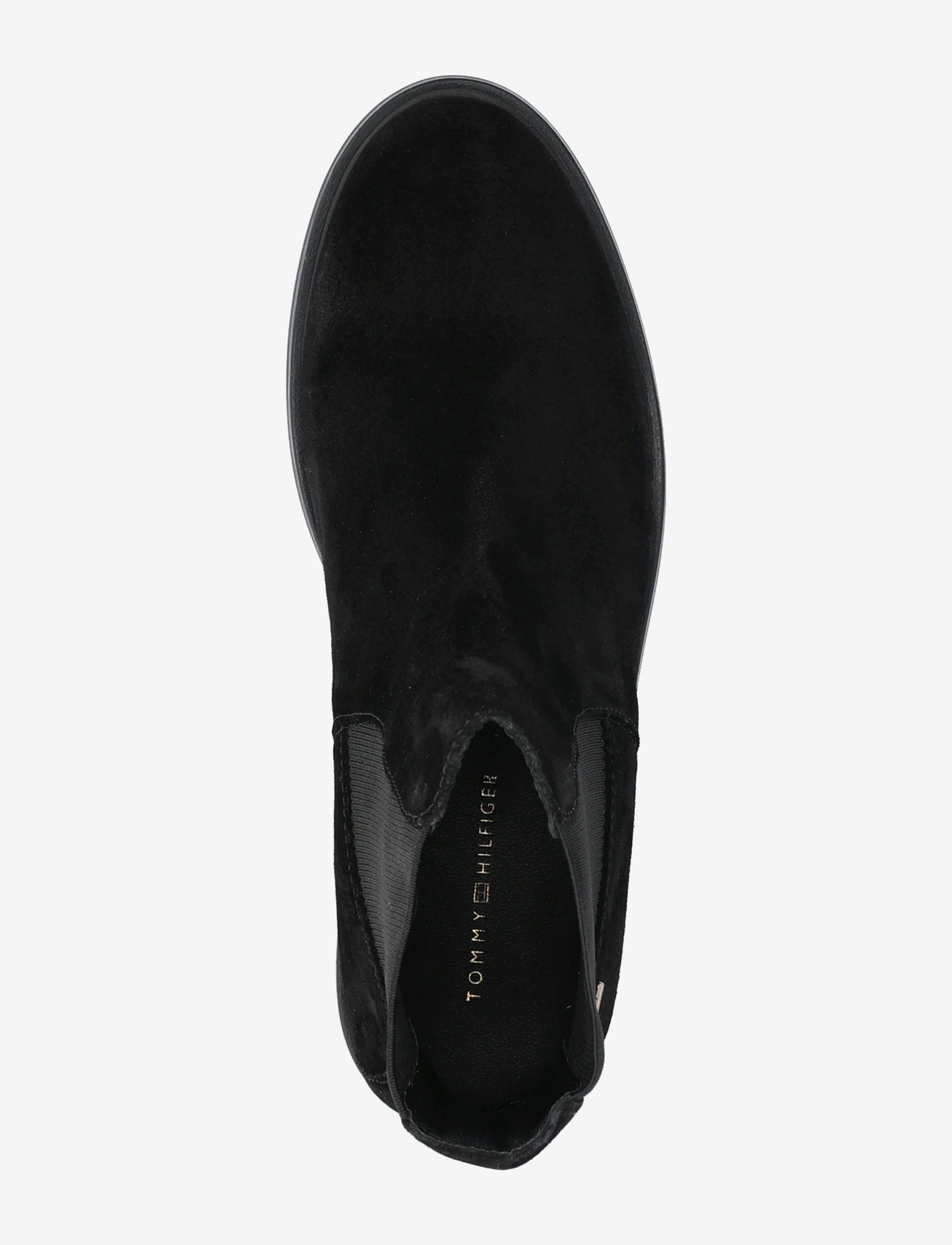 Tommy Hilfiger - FLAG SUEDE LOW CHELSEA - black - 3