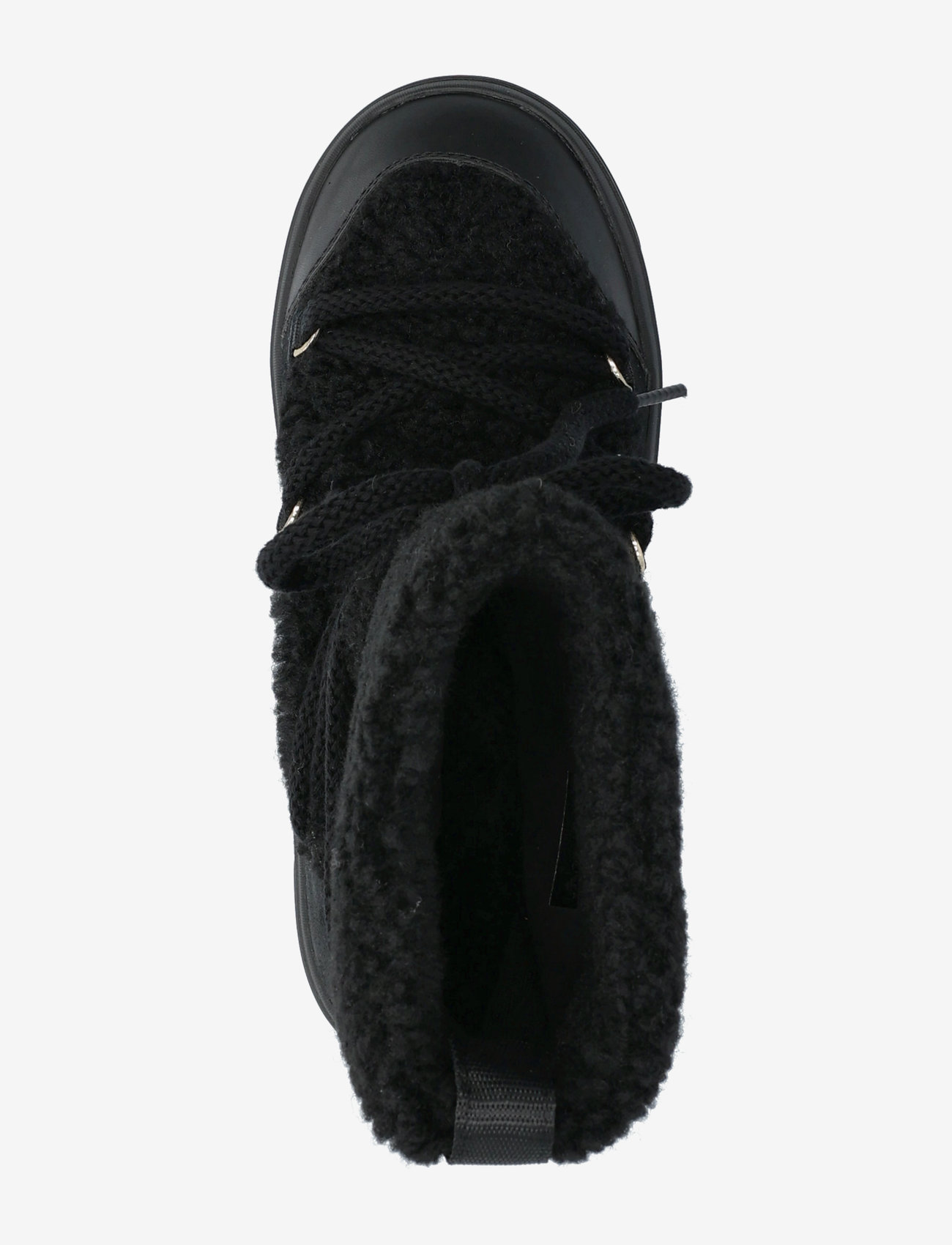 Tommy Hilfiger - LACE-UP FAUX SHEARLING SNOWBOOT - varmforede sko - black - 3