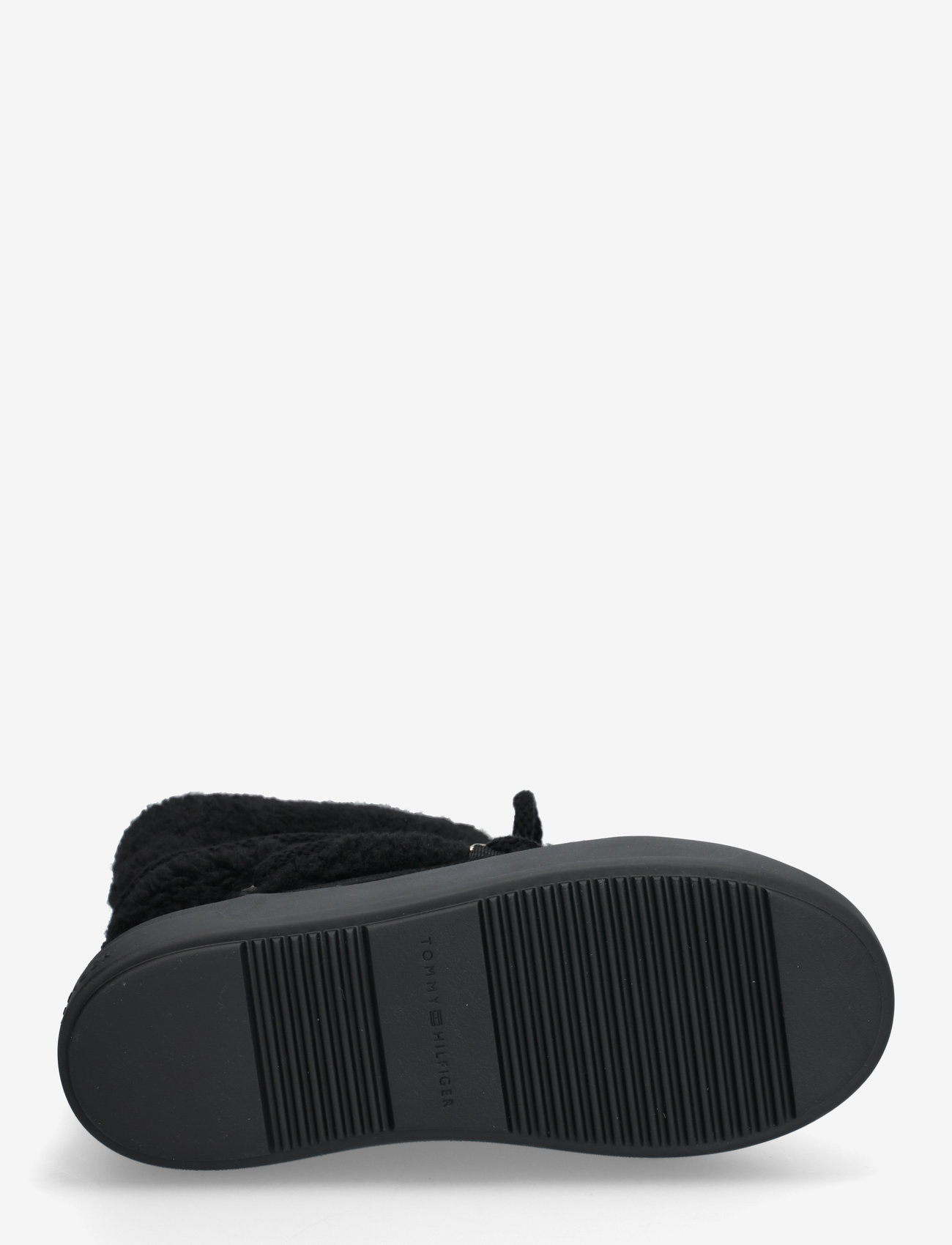 Tommy Hilfiger - LACE-UP FAUX SHEARLING SNOWBOOT - varmforede sko - black - 4