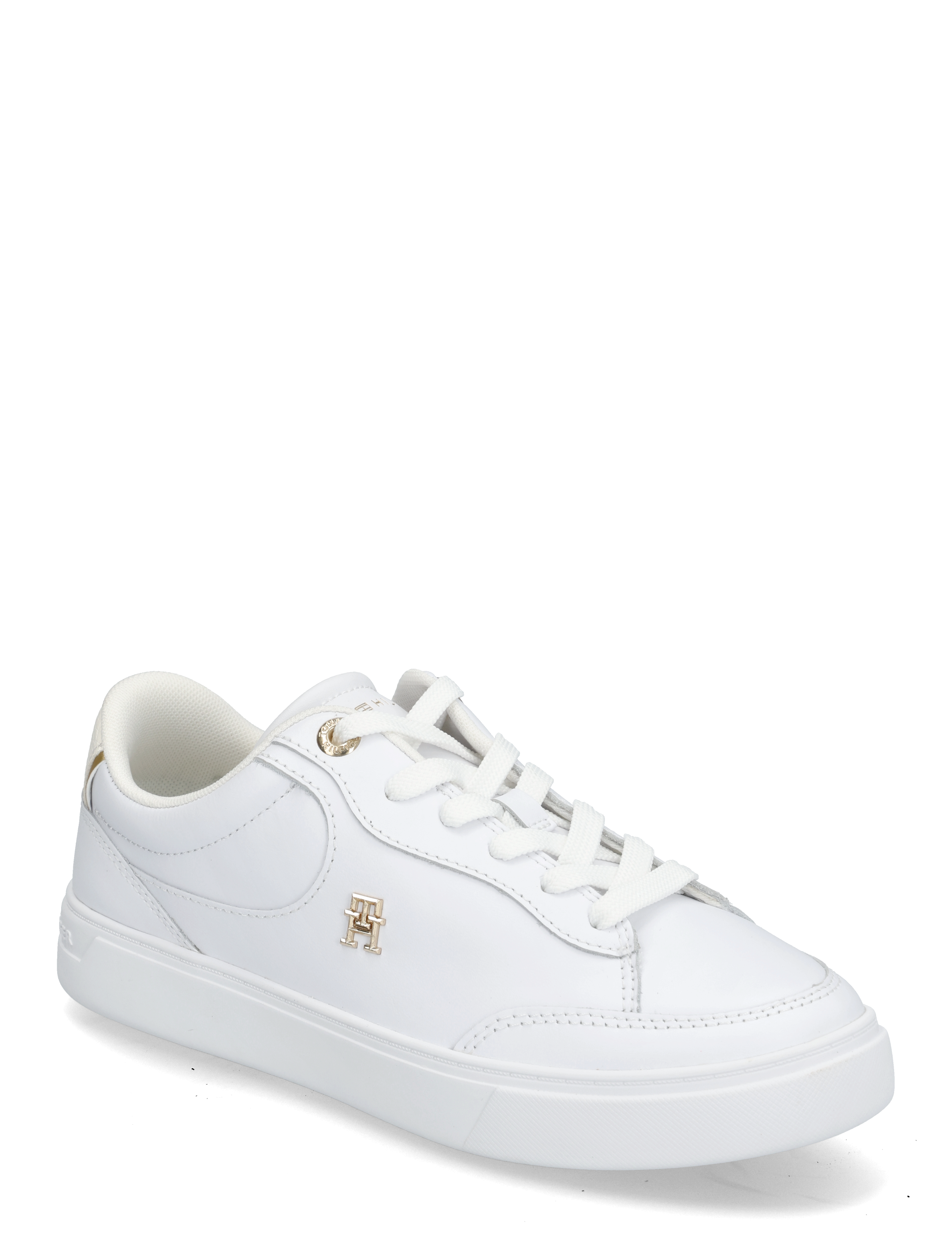 Tommy Hilfiger ESSENTIAL CHIC COURT SNEAKER - Vabaajajalatsid - WHITE / white