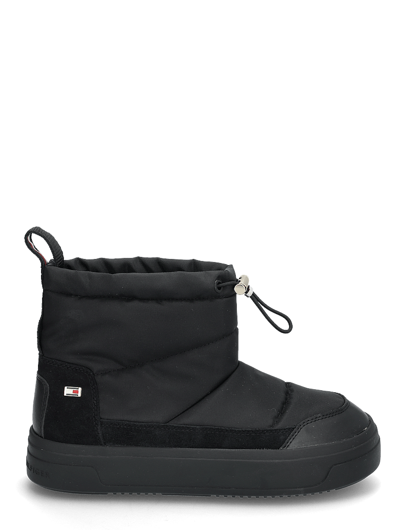 Tommy Hilfiger - FLAG NYLON MINI SNOWBOOT - varmfodrade skor - black - 1