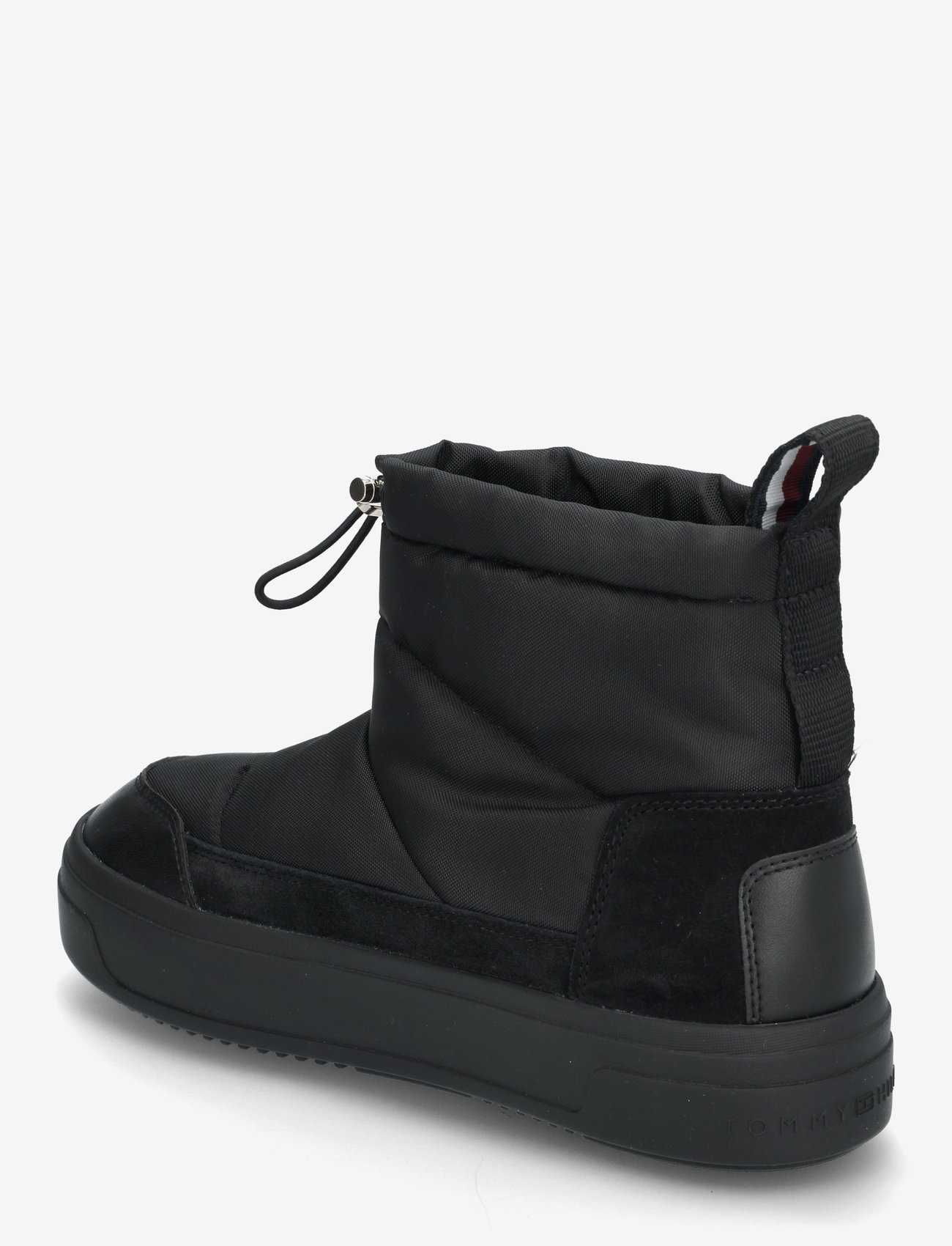 Tommy Hilfiger - FLAG NYLON MINI SNOWBOOT - varmfodrade skor - black - 2