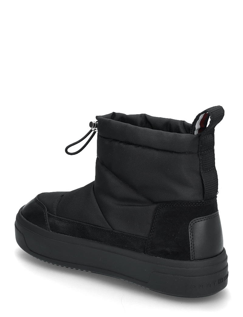 Tommy Hilfiger - FLAG NYLON MINI SNOWBOOT - varmfodrade skor - black - 2