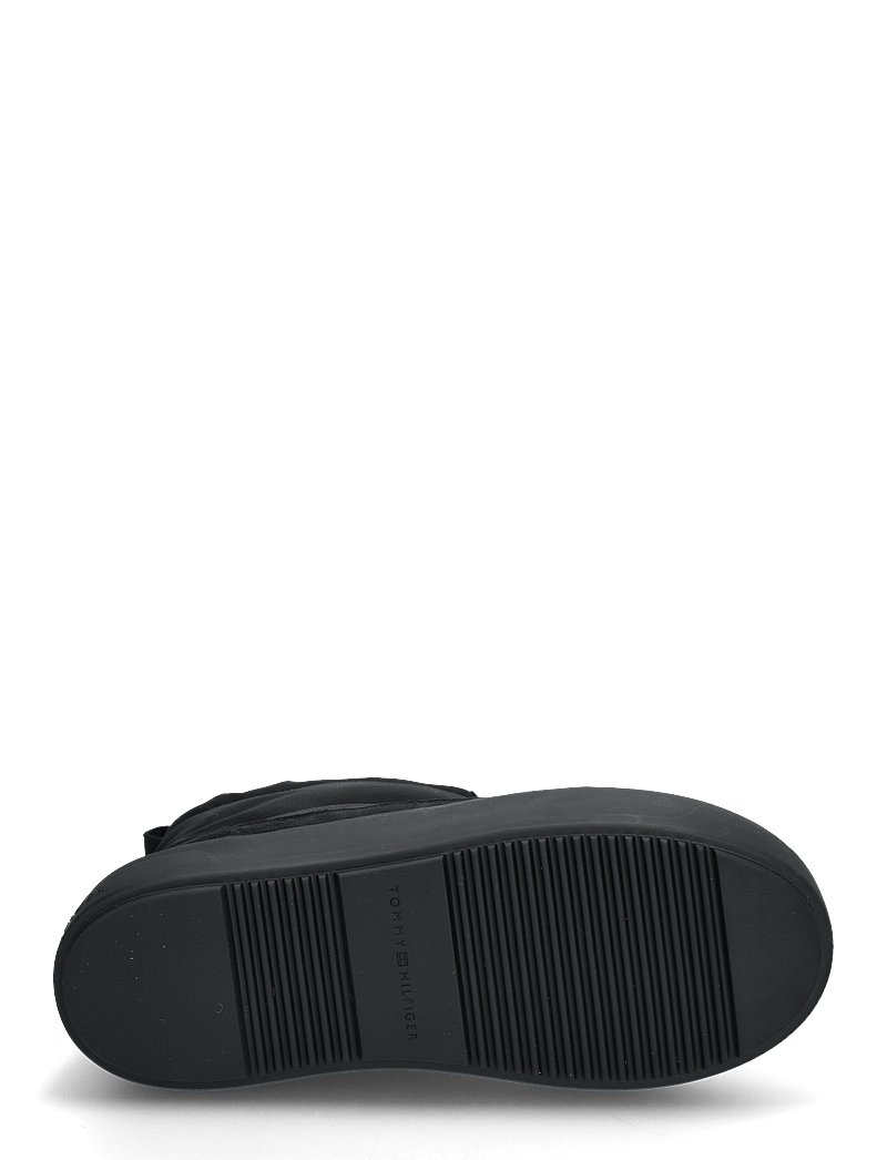 Tommy Hilfiger - FLAG NYLON MINI SNOWBOOT - varmfodrade skor - black - 4